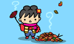 み子ちゃん11月の壁紙イメージ